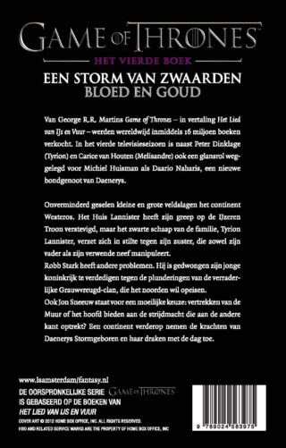 Storm van Zwaarden - Bloed en Goud - achterkant