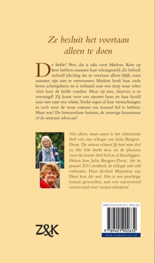 Niet alleen, maar samen - achterkant