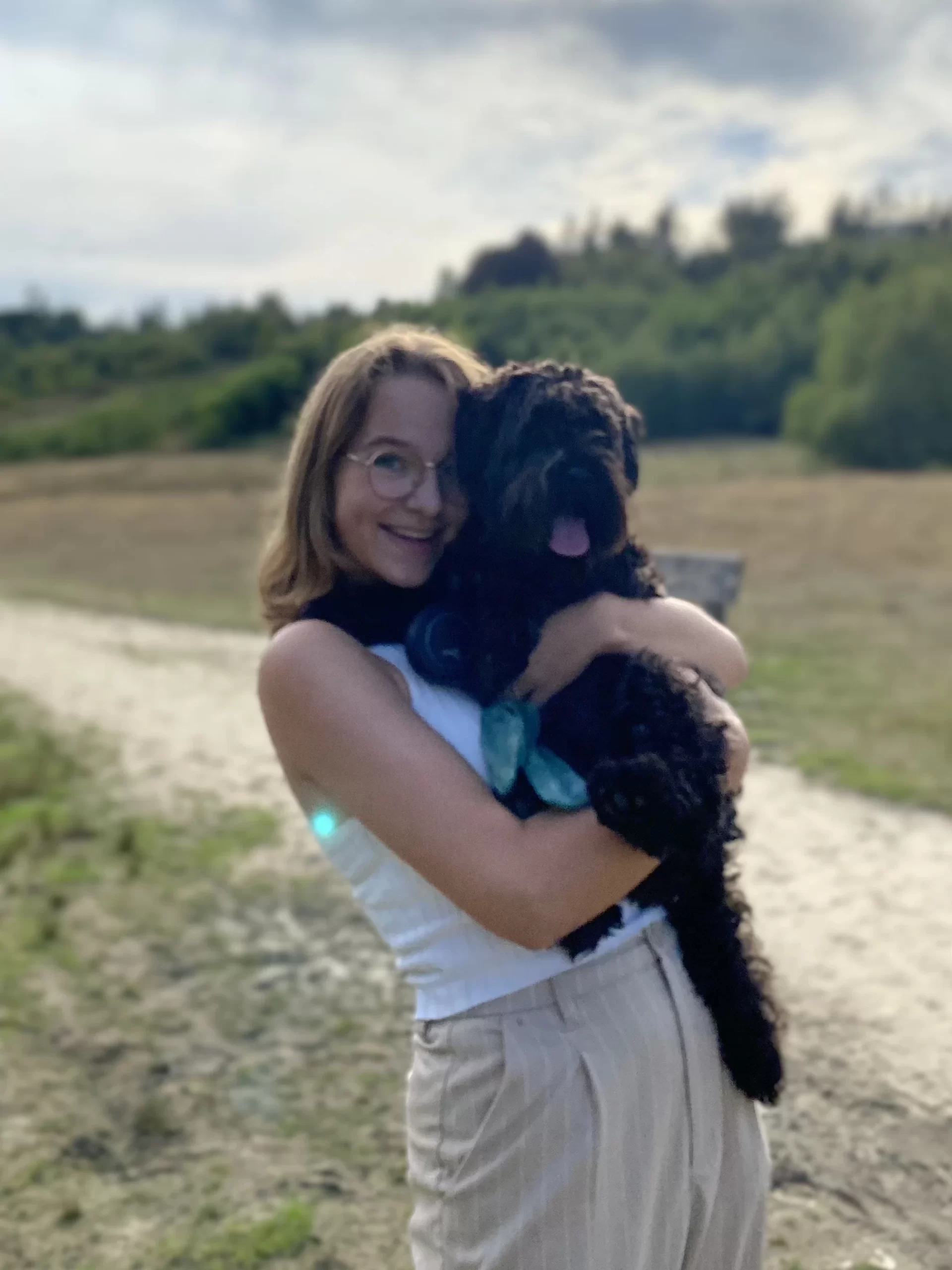 Fleur met hond