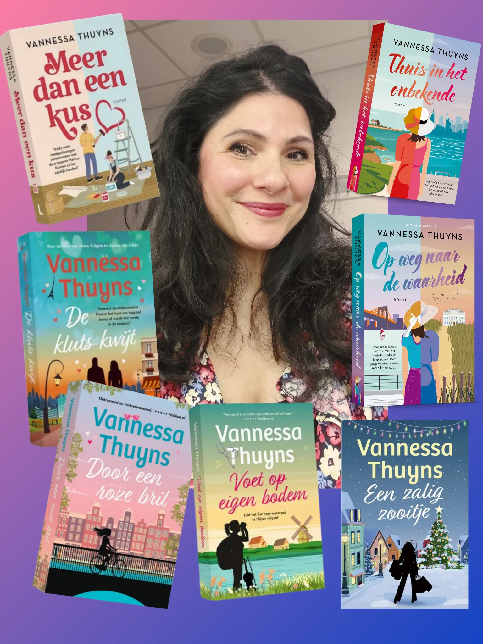 Vannessa Thuyns met boeken