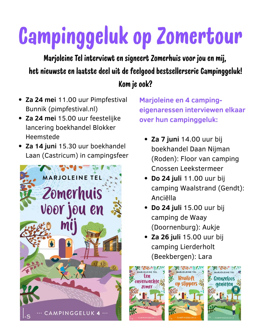 zomertour marjoleine tel