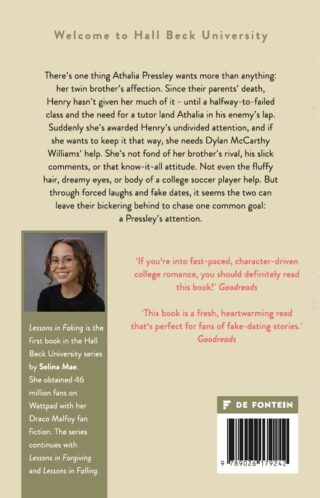 Lessons in Faking - achterkant