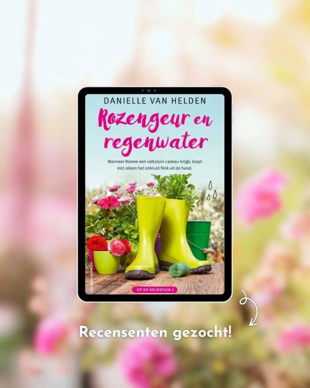 Voor het nieuwe boek van feelgoodauteur Danielle van Helden zijn we op zoek naar enthousiaste recensenten. ‘Rozengeur en regenwater’ is het eerste deel in Danielle's nieuwe serie: ‘Op de volkstuin’. Dit heerlijke lenteboek neemt je mee naar de volkstuin – een plek vol chaos, charme en kans op geluk!

Heb je nog nooit eerder een boek van Danielle gelezen? Dan is dit je kans! We hebben namelijk nog een aantal recensie-exemplaren beschikbaar. Let op: het gaat hier om het e-book. Voldoe je aan onderstaande voorwaarden? Meld je dan aan via de comments en wie weet kun jij binnenkort gaan genieten.

🌹 Je hebt een openbaar (bookstagram)account
🌹 Je plaatst jouw recensie voor 23 mei op o.a. Hebban, Goodreads en je socialmediakanalen

Uitgekozen recensenten ontvangen uiterlijk dinsdag 29 april bericht van ons.

#zininfeelgood #daniellevanhelden #feelgood #zininfeelgoodboeken #samenlezen #lezenisleuk #galezen #zininlezen