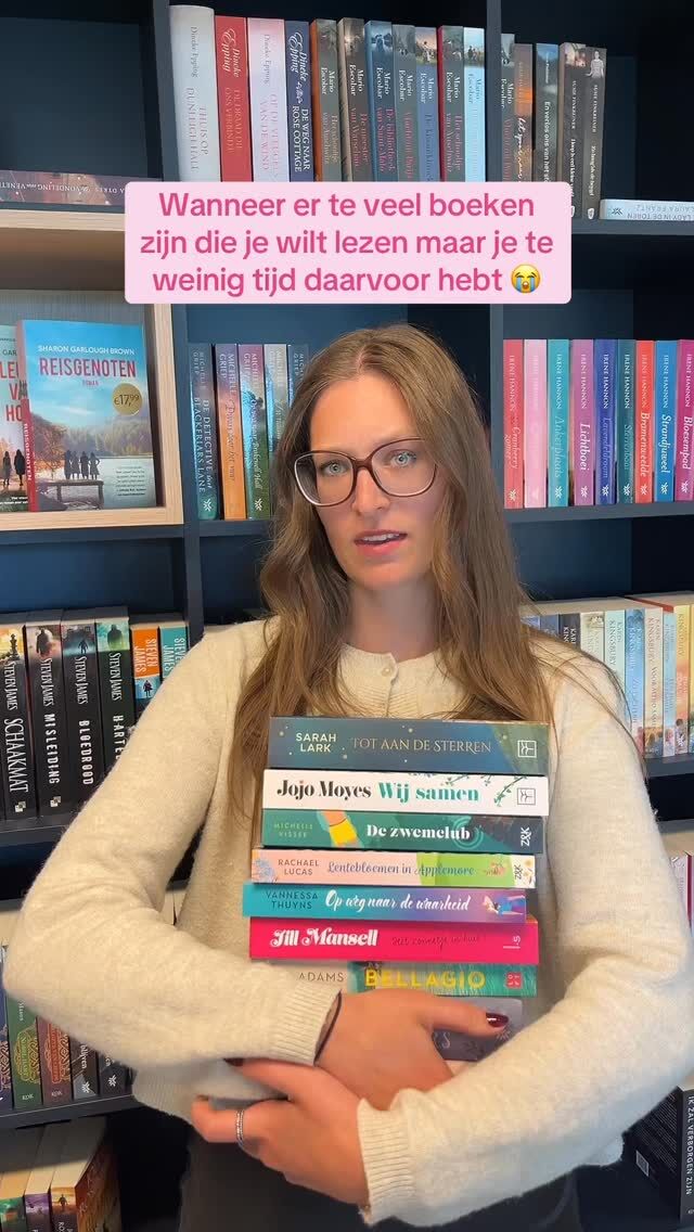 Zoveel boeken en zo weinig tijd! 😢 #zininfeelgood #lezen #boeken #boekstagram #bookstagramnl #instaboek