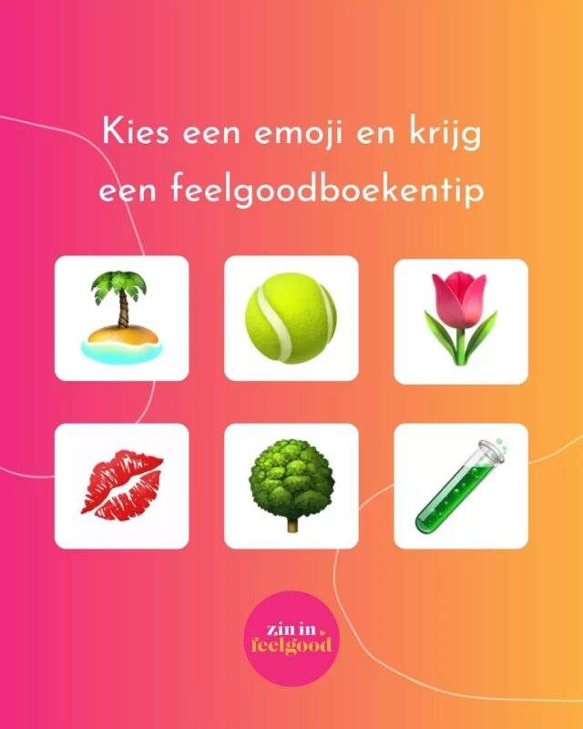 Kies een emoji en krijg een feelgoodboekentip! 📖💞

Ben jij op zoek naar een nieuw feelgoodboek om te lezen? Wij hebben een aantal tips voor je op basis van emoji's! Swipe om de boeken te zien. ➡️ 

🏝️ 'Volgeboekt' van Paula Heeger
🎾 'Matchpoint' van Katherine Reilly 
🌷 'Denk je ook wel eens aan mij?' van Jill Mansell
💋 'Meer dan een kus' van Vannessa Thuyns
🌳 'Als scheuren in de aarde' van Clare Leslie Hall
🧪 'Het geluksexperiment' van Courtney Walsh

#zininfeelgood #zininfeelgoodboeken #feelgood #feelgoodboek #feelgoodboeken #lezen #boeken #boekentip #leestip #boekstagram #bookstagramnl #instaboek
