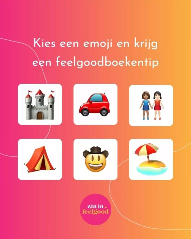 Kies een emoji en krijg een feelgoodboekentip! 📖💞

Ben jij op zoek naar een nieuw feelgoodboek om te lezen? Wij hebben weer een aantal tips voor je op basis van emoji's! Swipe om de boeken te zien. ➡️

🏰 'Verleidelijk spel' van Susan Summer
🚗 'De roadtrip' van Beth O'Leary
👩🏻🤝👩🏻 'En wat dan liefde is' van Lisette Jonkman
⛺ 'Zomerhuis voor jou en mij' van Marjoleine Tel
🤠 'Crossroads' van Deveney Perry
⛱ 'Zonnegloed' van Irene Hannon

#zininfeelgood #zininfeelgoodboeken #feelgood #feelgoodboek #feelgoodboeken #lezen #boeken #boekentip #leestip #boekstagram #bookstagramnl #instaboek
